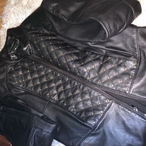 authentic Leather jacket #WHITEHOUSEBLACKMARKET